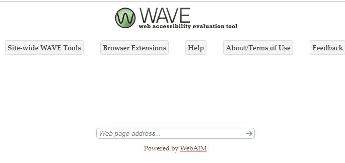 WAVE: web accessibility evaluation tool