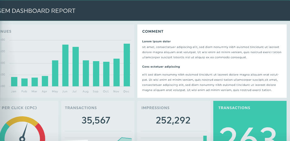 marketing dashboard example in dashthis