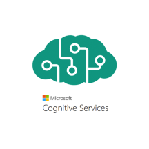 Microsoft Cognitive Services logo on white background