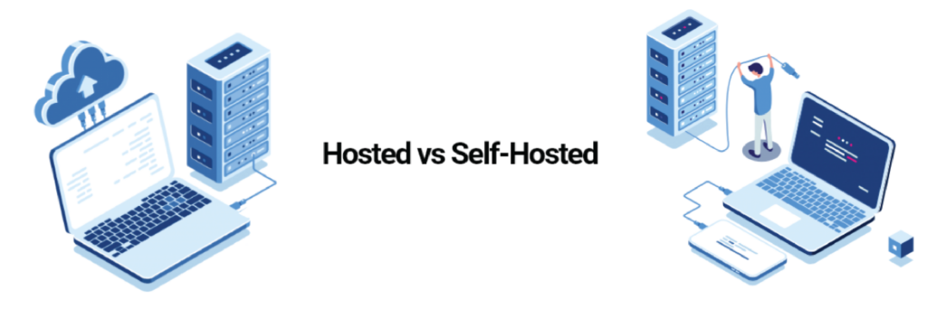 hosted ecommerce vs self hosted