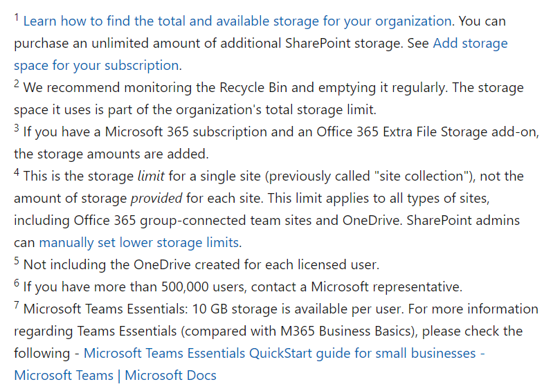 microsoft-sharepoint-limits-by-plan-additional-information