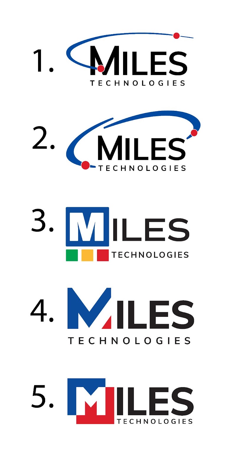 Miles Technologies logo variations